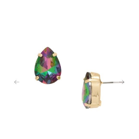 NEW Sorrelli Eileen Stud Earrings, Volcano with Bright Gold-Tone Finish - Picture 6 of 6